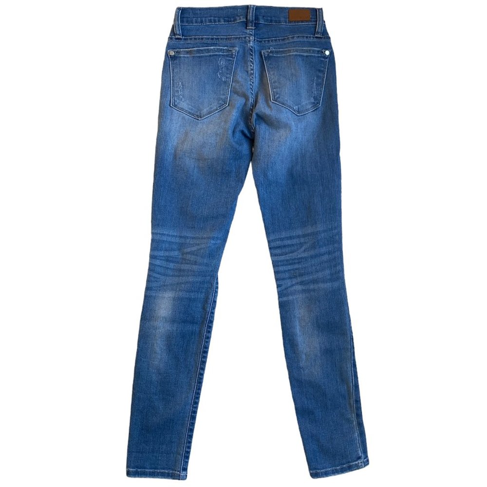 Judy Blue Destroyed Distressed Slim Skinny 90s Y2K Grunge Jeans JB8261MD-3/26 - Picture 10 of 16